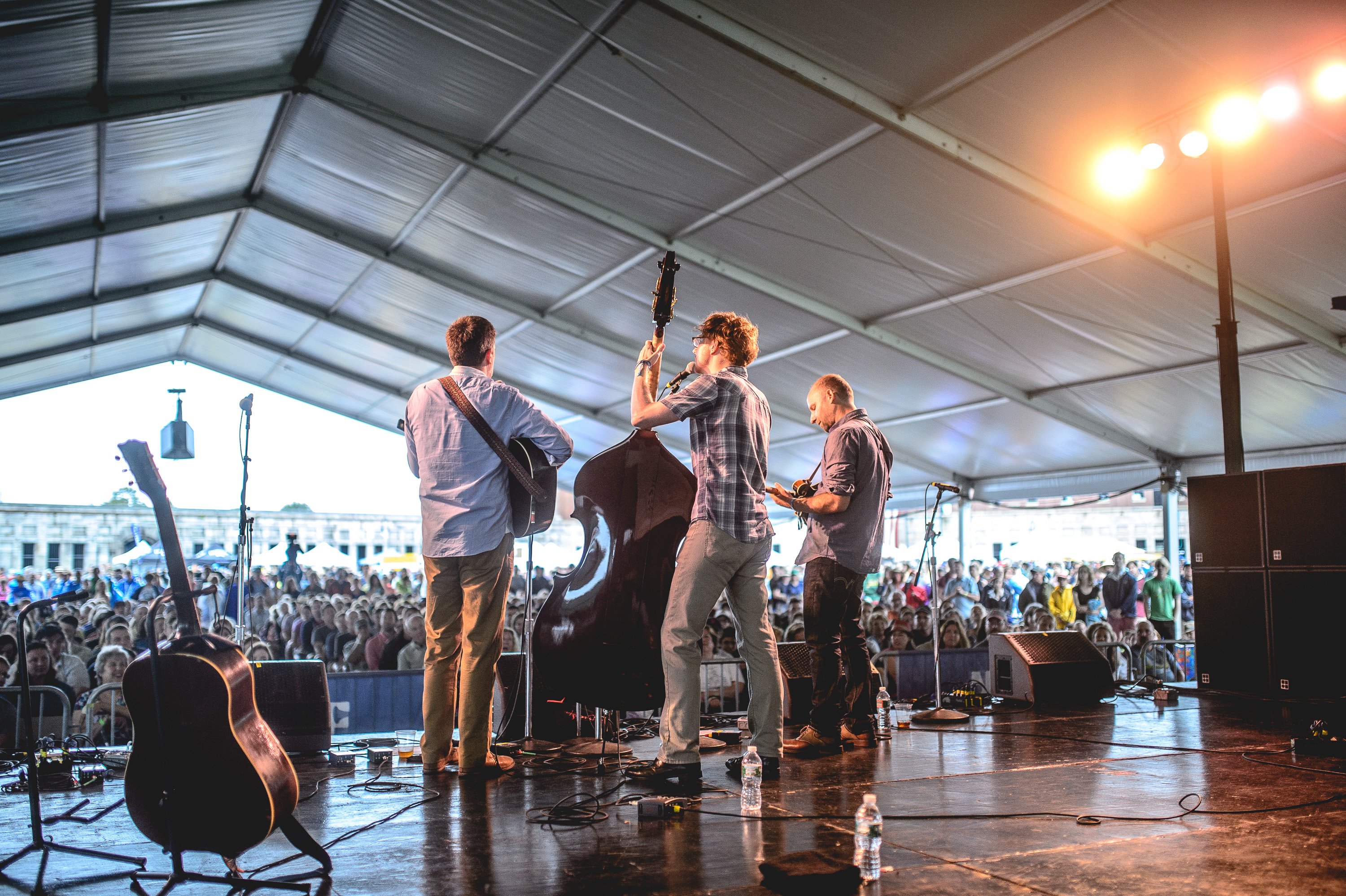 The Lonesome Trio performs at the 2014 Newport Folk Festival-2