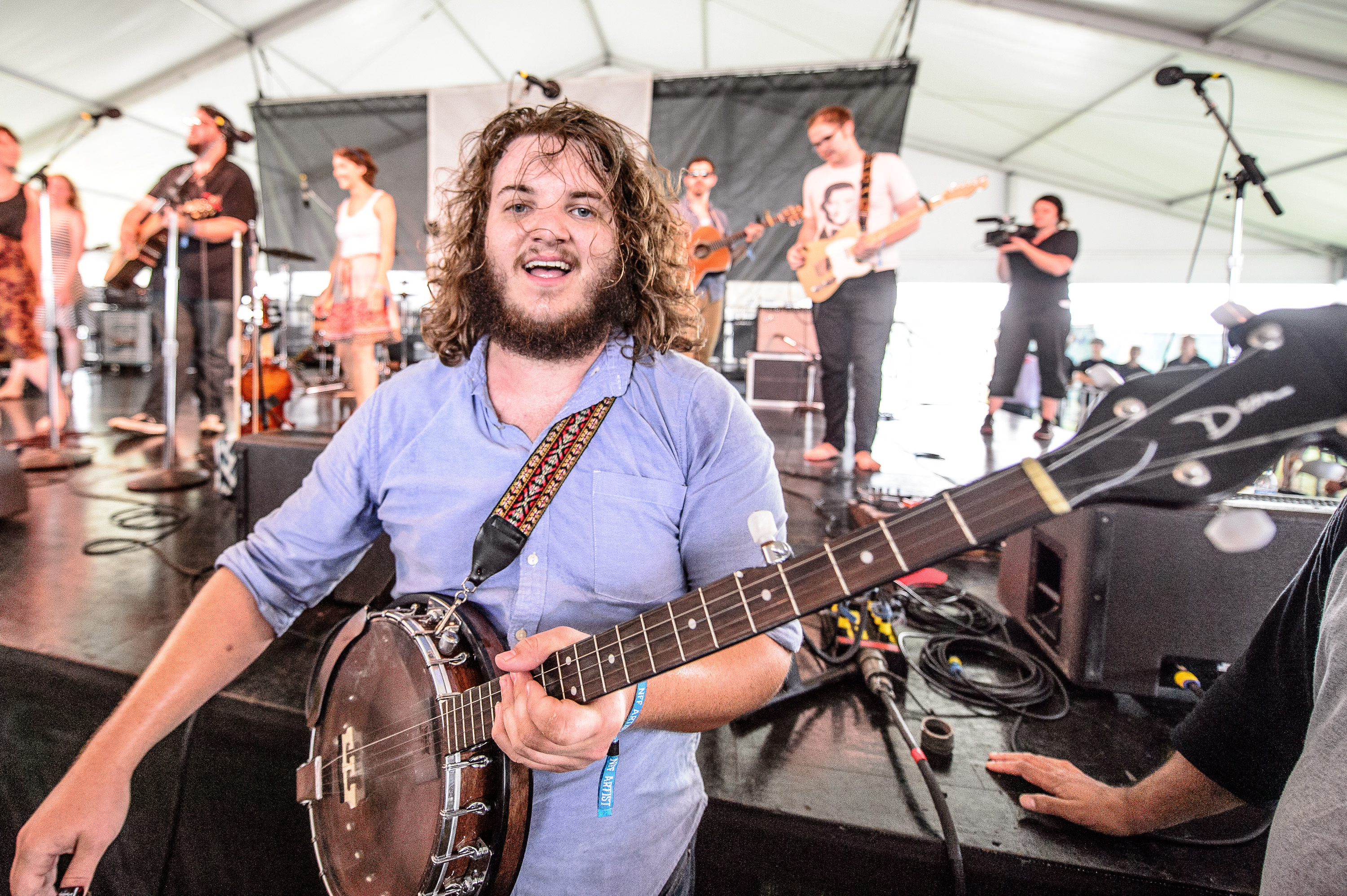 The Oh Hellos perform at the 2014 Newport Folk Festival-3